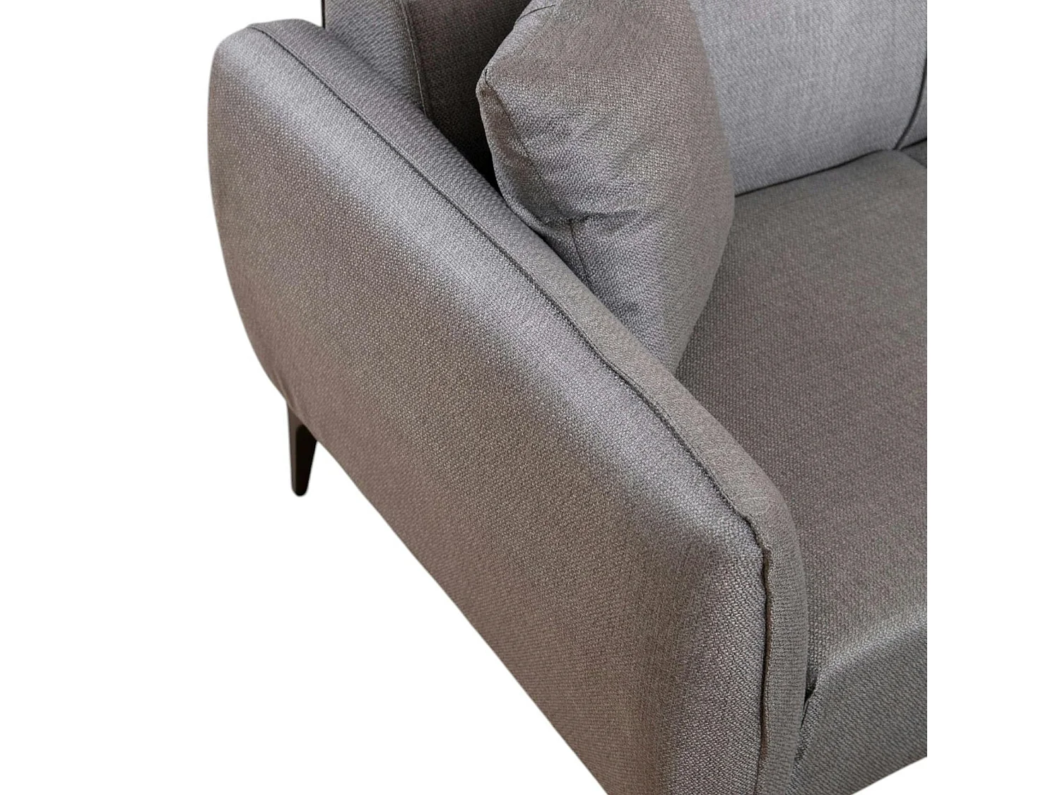 Canapé 2 places gris clair - couture déco VILNIUS