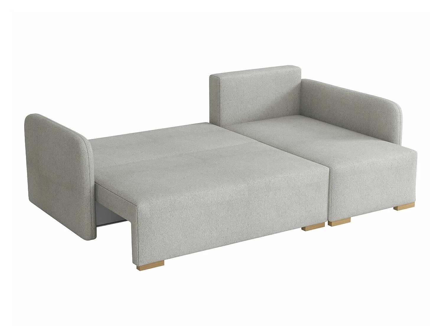 Canapé d'angle 3 places en tissu rouge COLUMBUS 220x140x85 cm