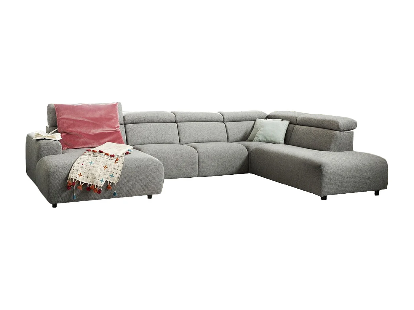 Divano - Grigio tessuto intrecciato - RISO