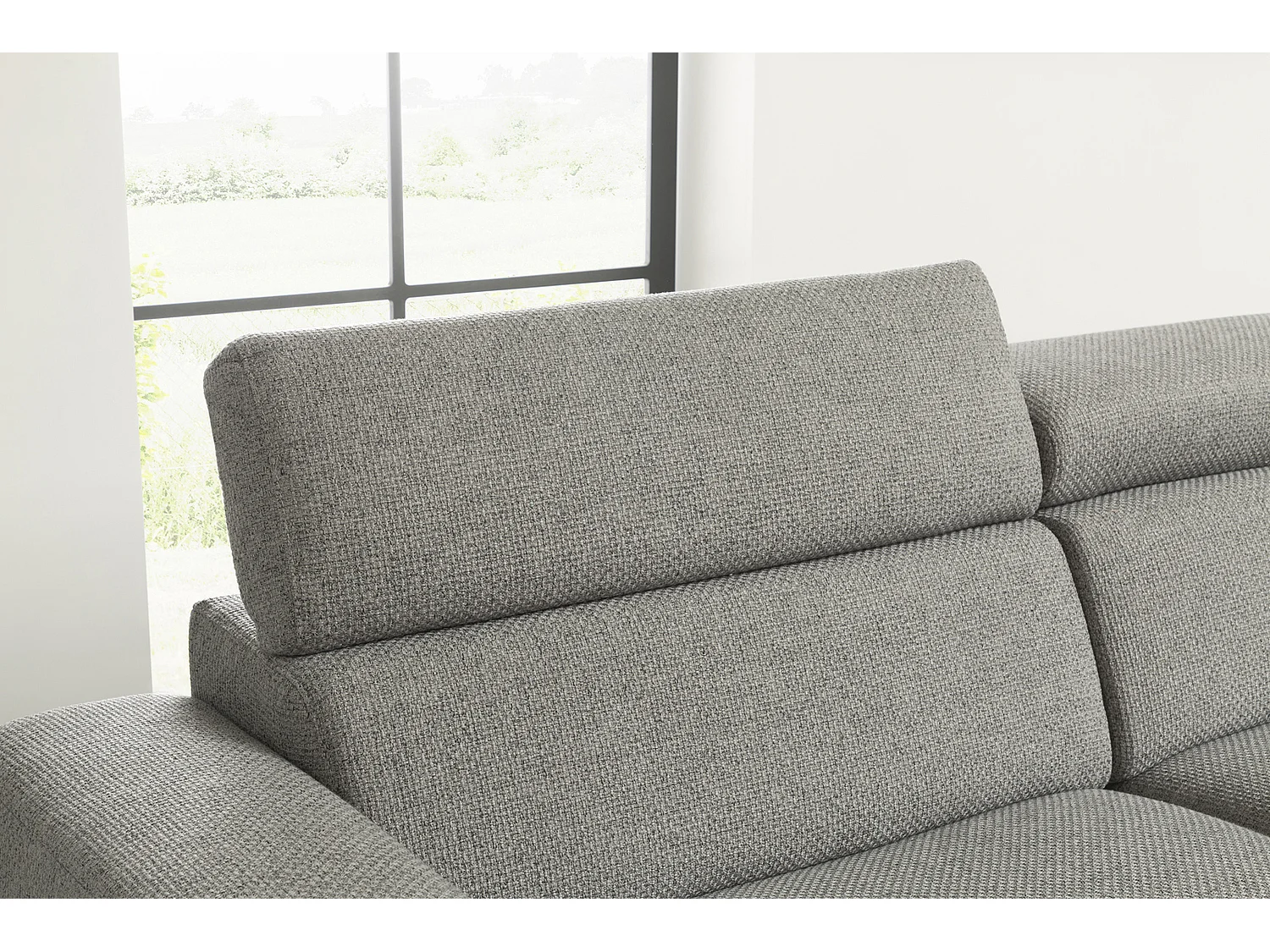 Divano - Grigio tessuto intrecciato - RISO