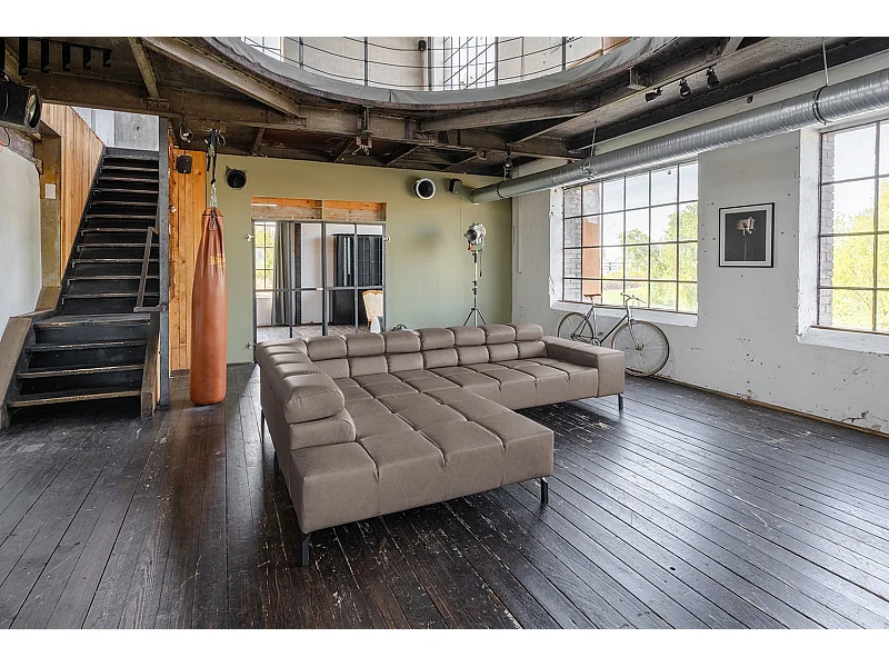 Ecksofa - Dunkelbraun Leder - NELSON