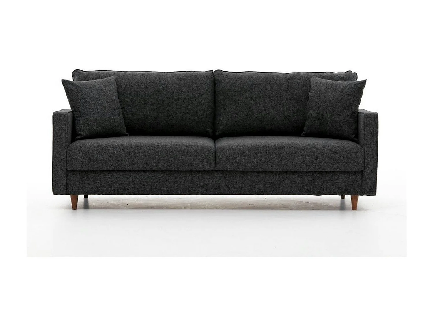 Canapé 3 places gris anthracite - dossier haut COMO