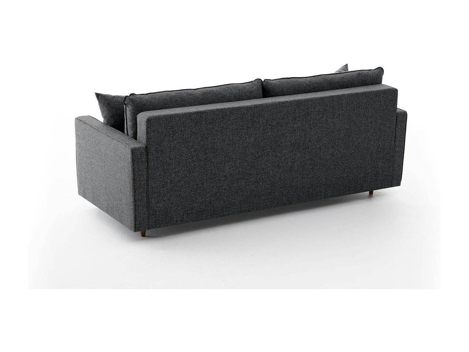 Canapé 3 places gris anthracite - dossier haut COMO