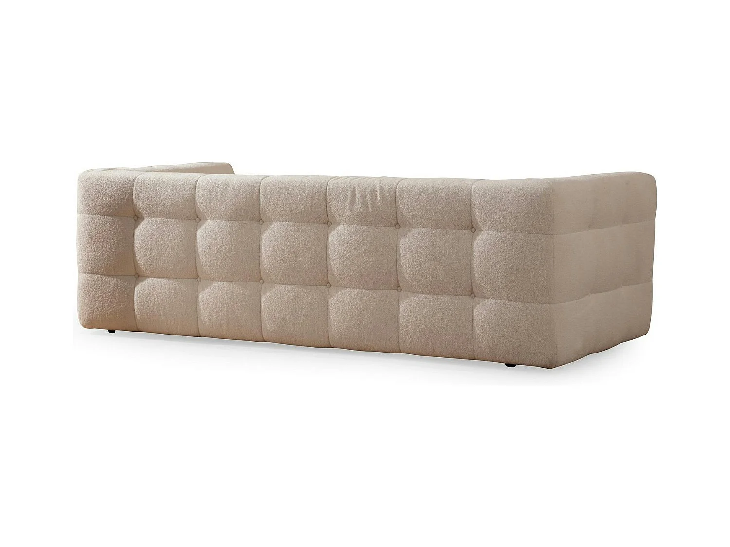 Canapé 3 places beige capitonné RAVELLO