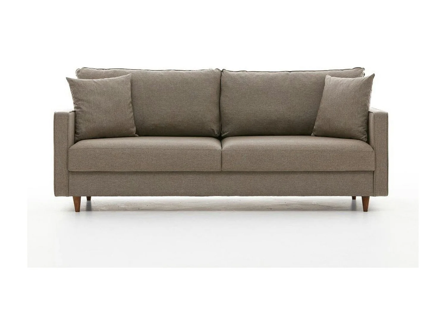 Canapé 3 places beige - dossier haut COMO