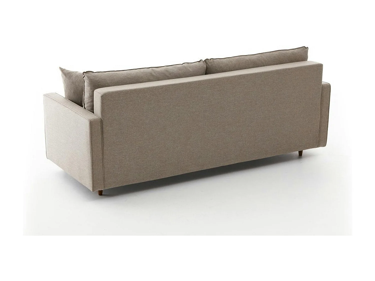 Canapé 3 places beige - dossier haut COMO