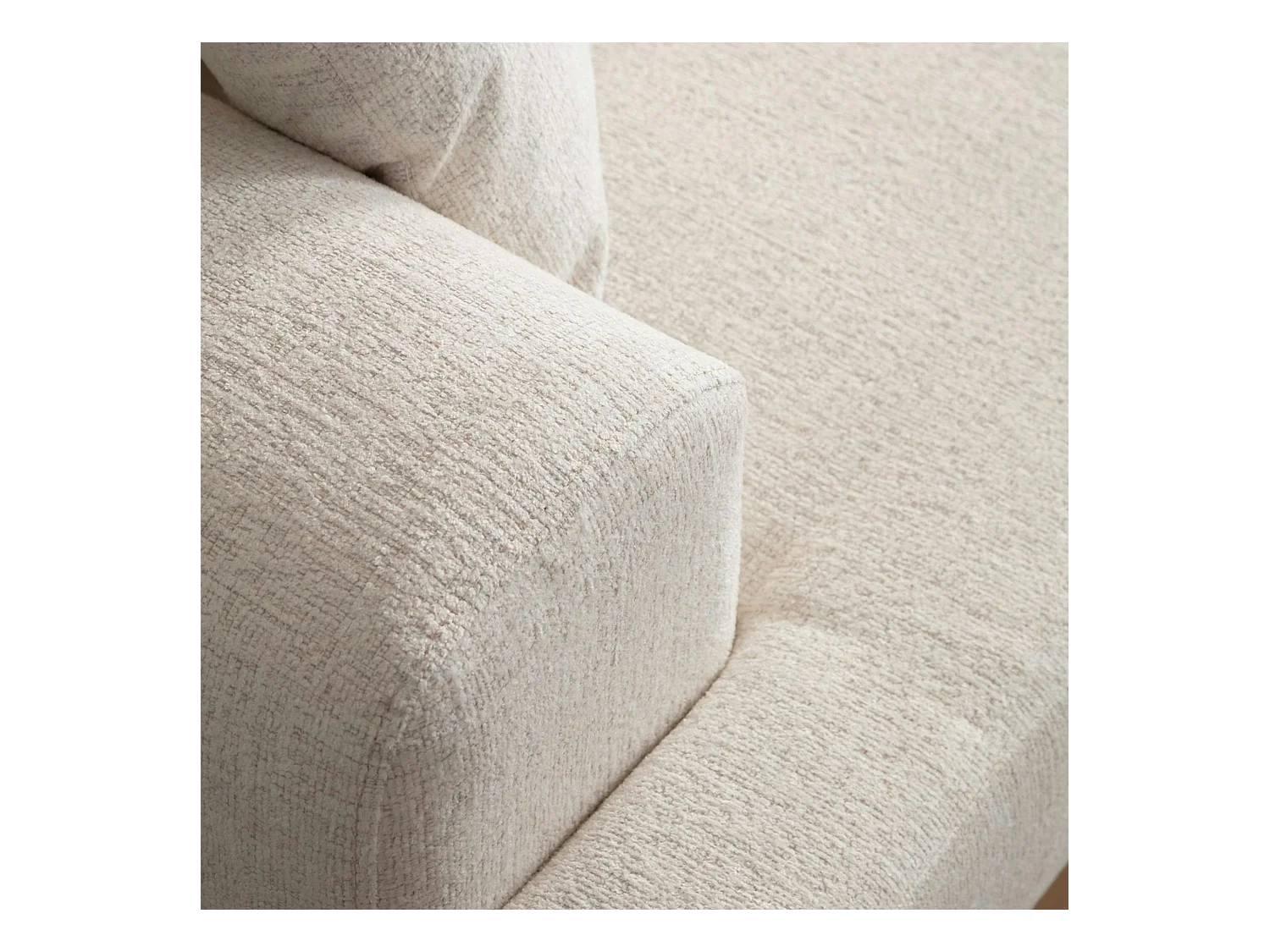 Canapé 3 places blanc - accoudoirs larges TROPEA