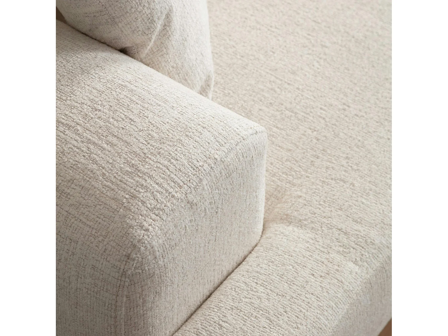 Canapé 3 places blanc - accoudoirs larges TROPEA