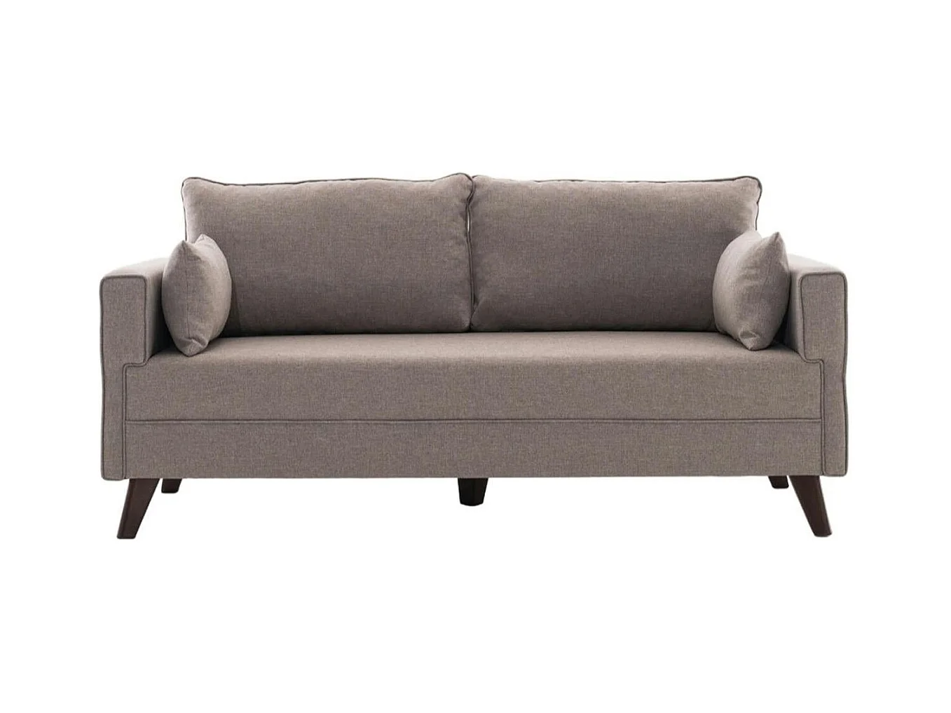 Canapé 2 places taupe - dos droit SPLIT