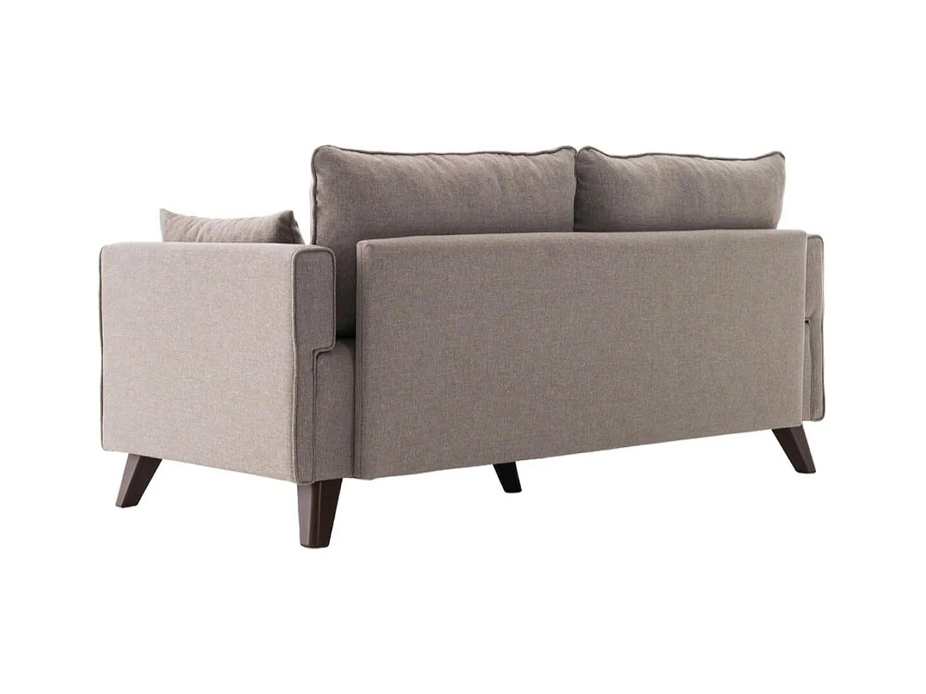 Canapé 2 places taupe - dos droit SPLIT