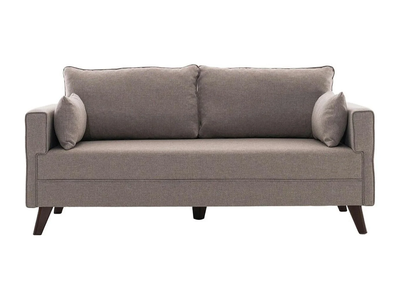 Canapé 2 places taupe - dos droit SPLIT