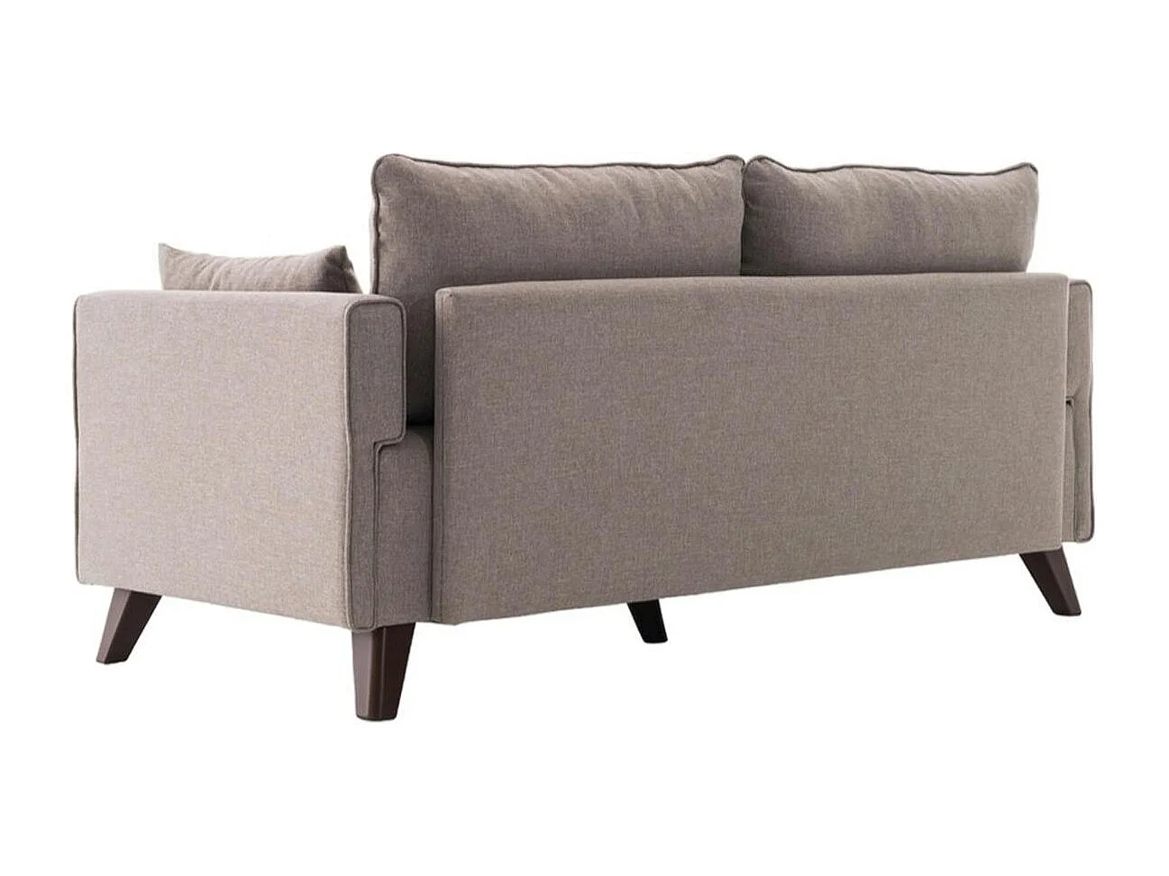 Canapé 2 places taupe - dos droit SPLIT