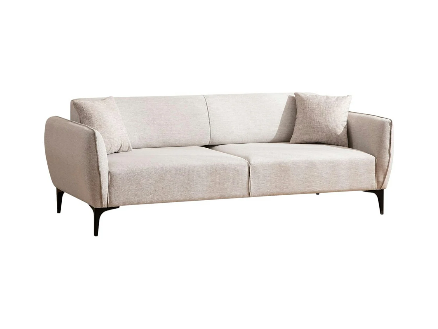 Canapé 3 places sable - couture déco VILNIUS
