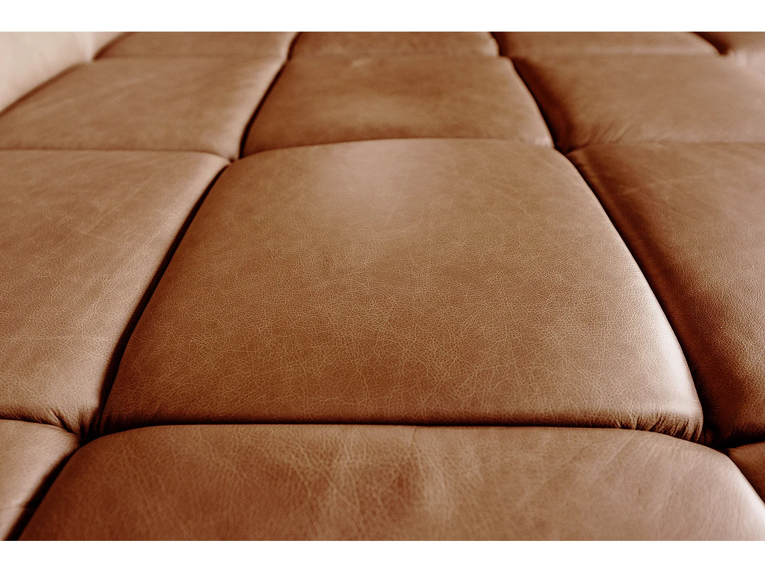 Ecksofa - Braun Leder - NELSON