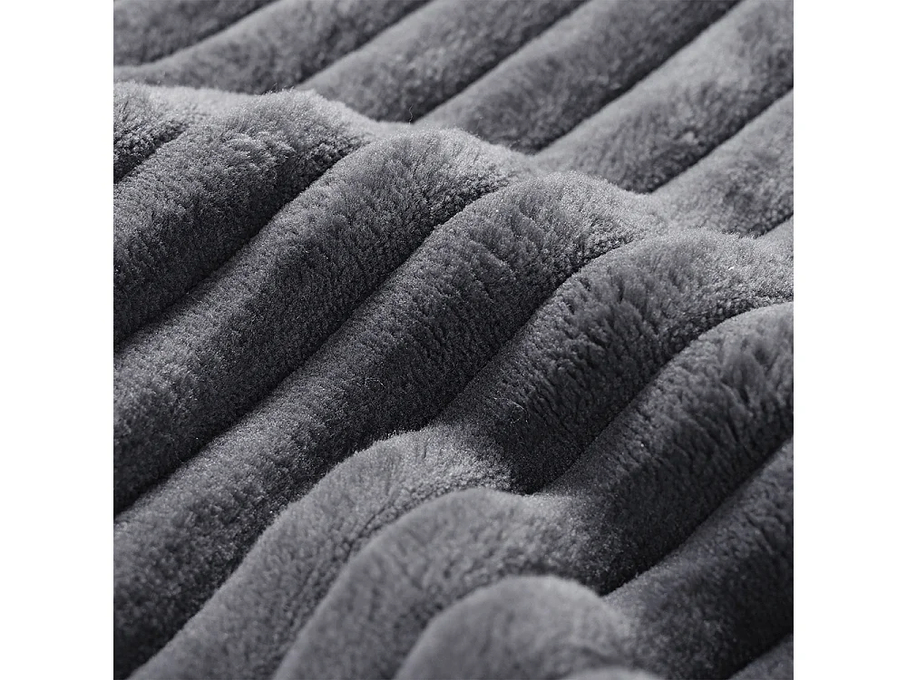 3-zitsbank in stof met wolken Combinatiebank modulaire bank volledig gecomprimeerde verpakking zonder montage grijs