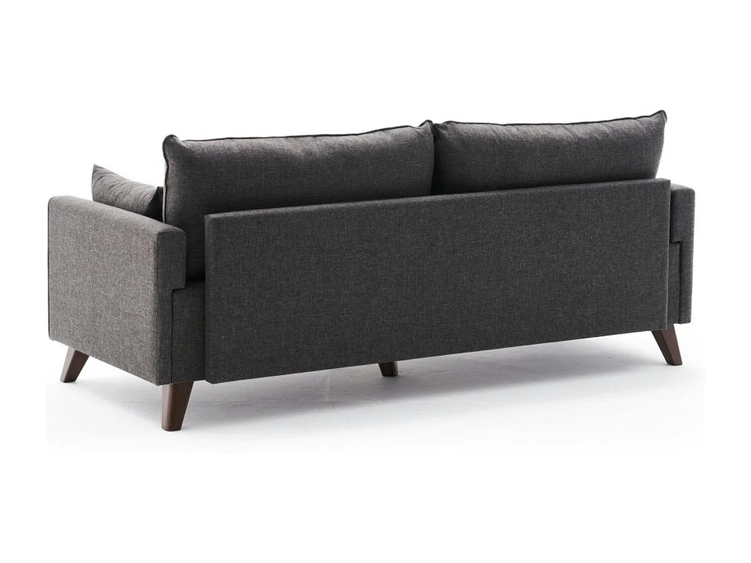 Canapé 3 places gris anthracite - dos droit SPLIT