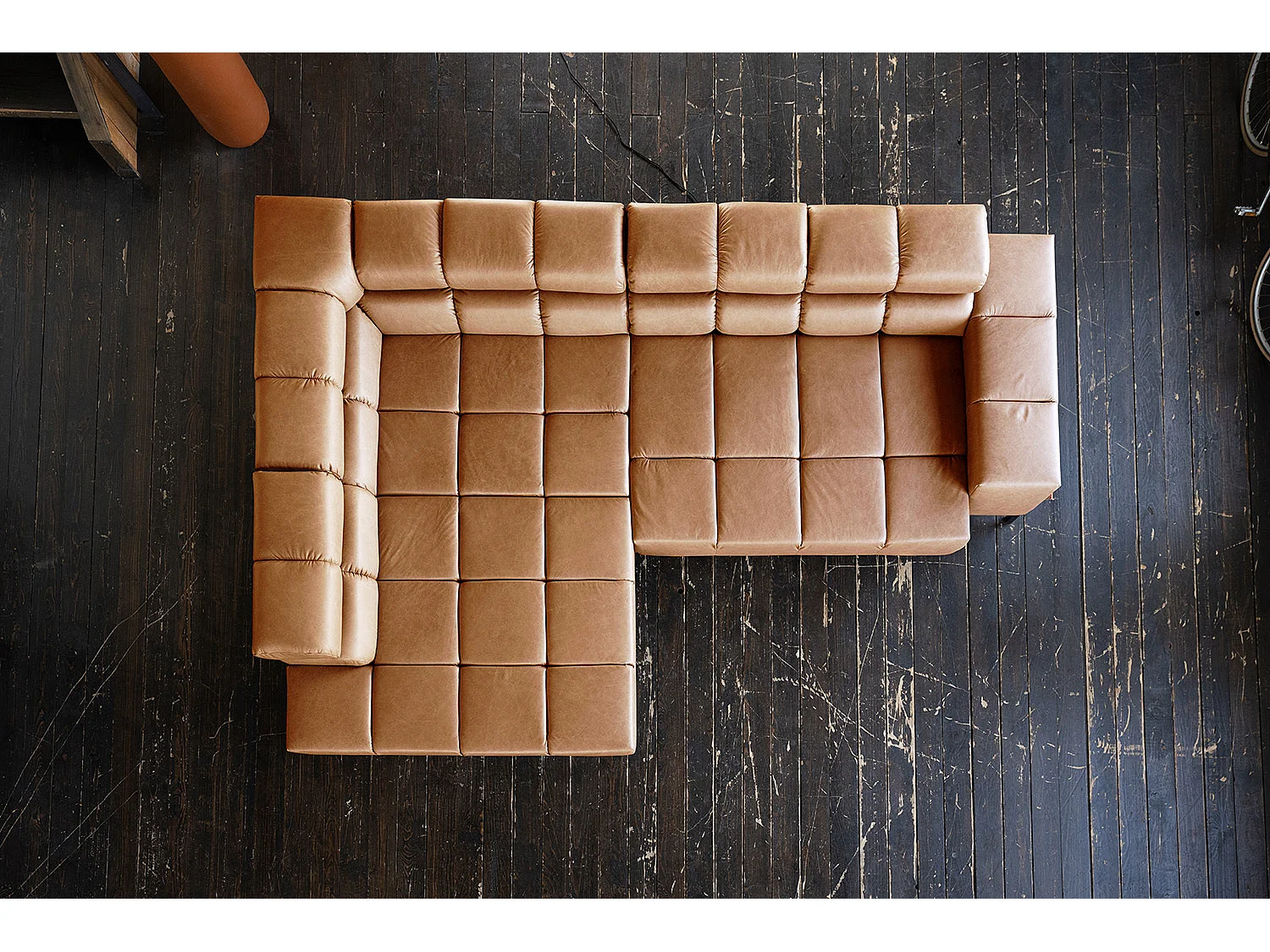 Hoekbank - Bruin Leer - NELSON