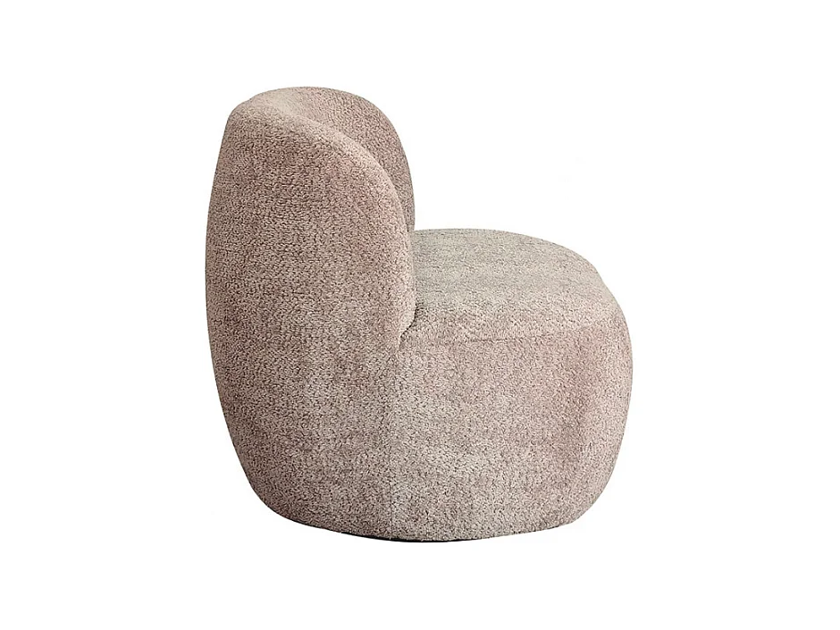 Mo - Banquette 2 places en tissu bouclette - Taupe