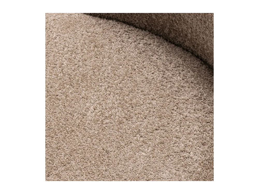 Mo - Banquette 2 places en tissu bouclette - Taupe