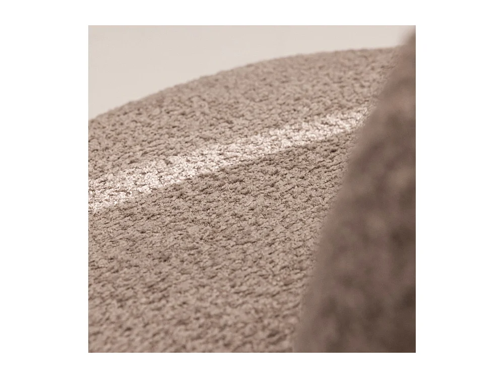 Mo - Banquette 2 places en tissu bouclette - Taupe