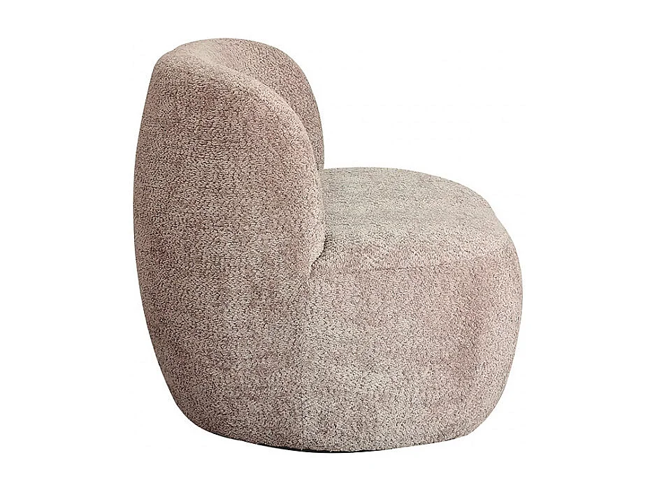 Mo - Banquette 2 places en tissu bouclette - Taupe