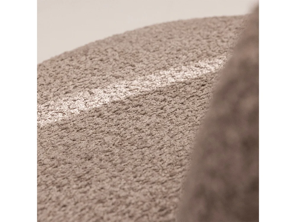 Mo - Banquette 2 places en tissu bouclette - Taupe