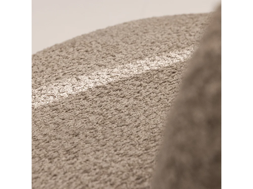 Mo - Banquette 2 places en tissu bouclette - Taupe