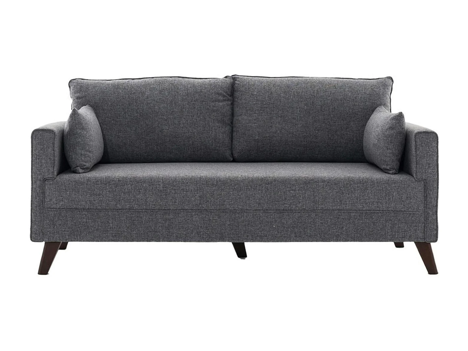 Canapé 2 places gris chiné - dos droit SPLIT