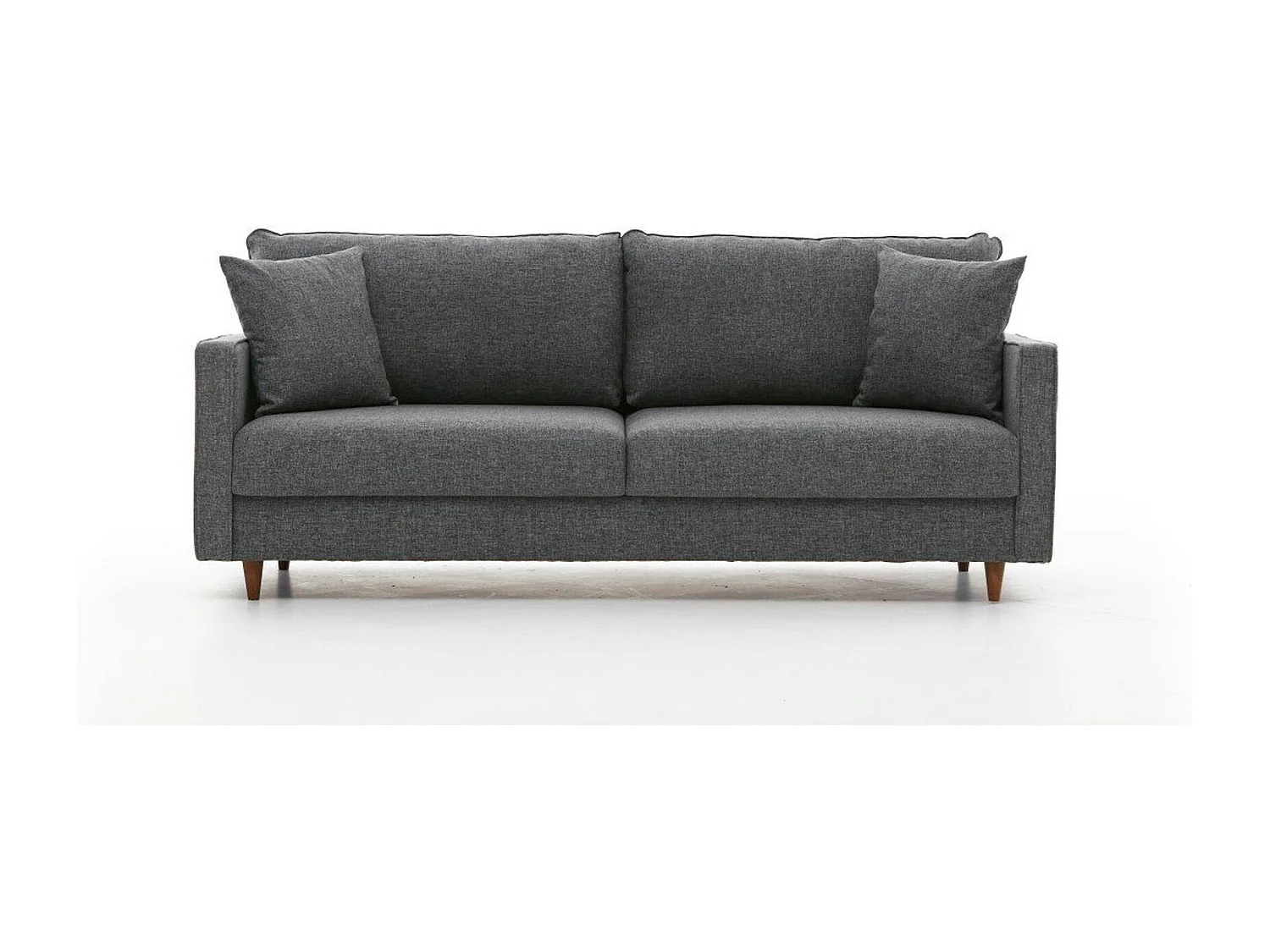 Canapé 3 places gris - dossier haut COMO