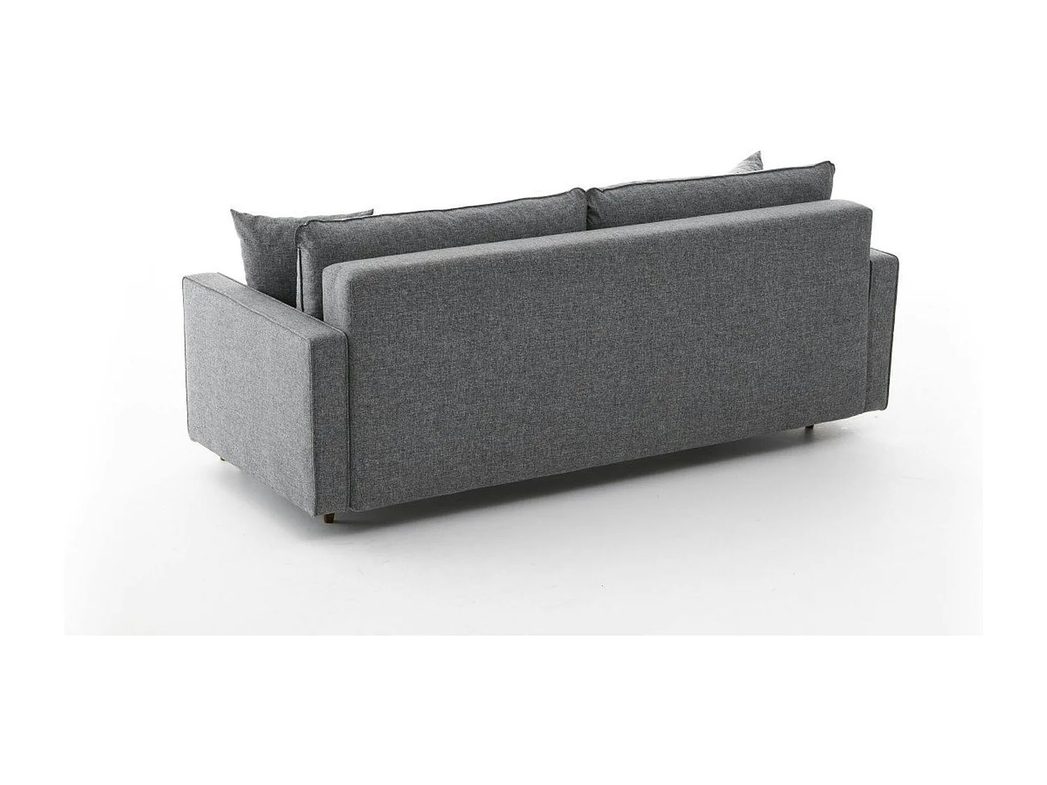 Canapé 3 places gris - dossier haut COMO