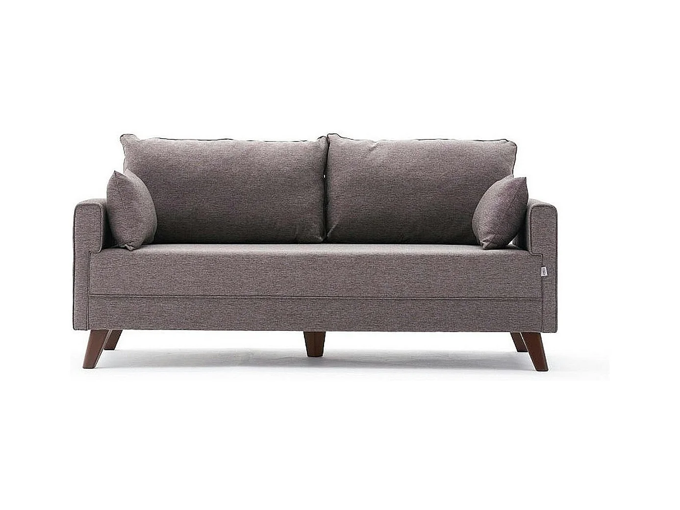 Canapé 2 places taupe clair - dos droit SPLIT