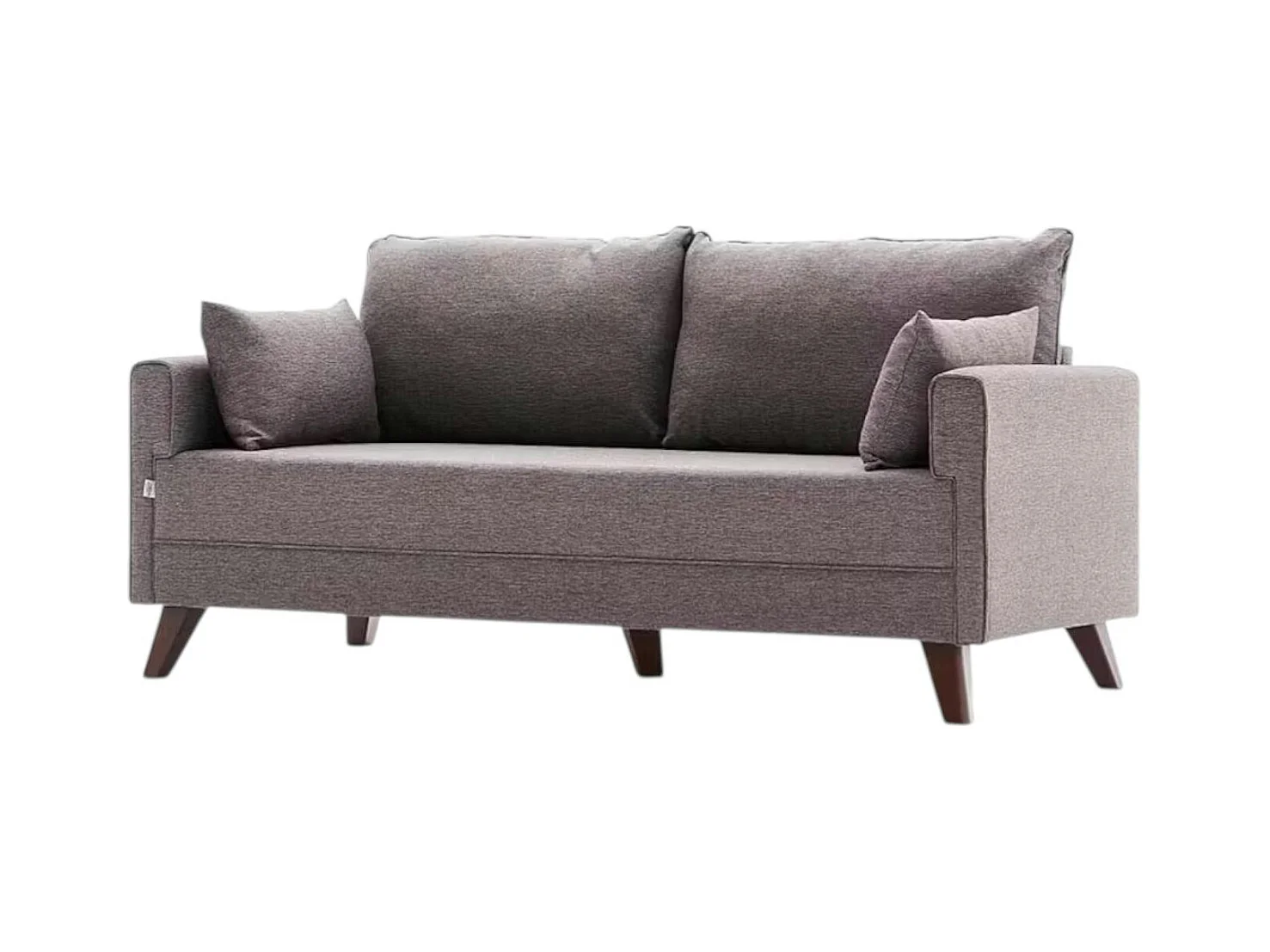 Canapé 2 places taupe clair - dos droit SPLIT