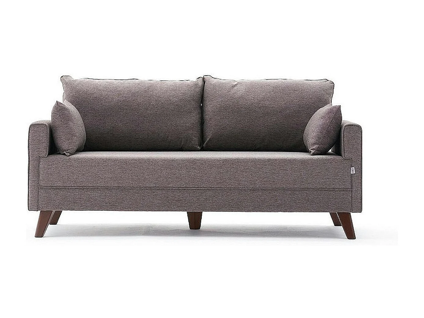 Canapé 2 places taupe clair - dos droit SPLIT