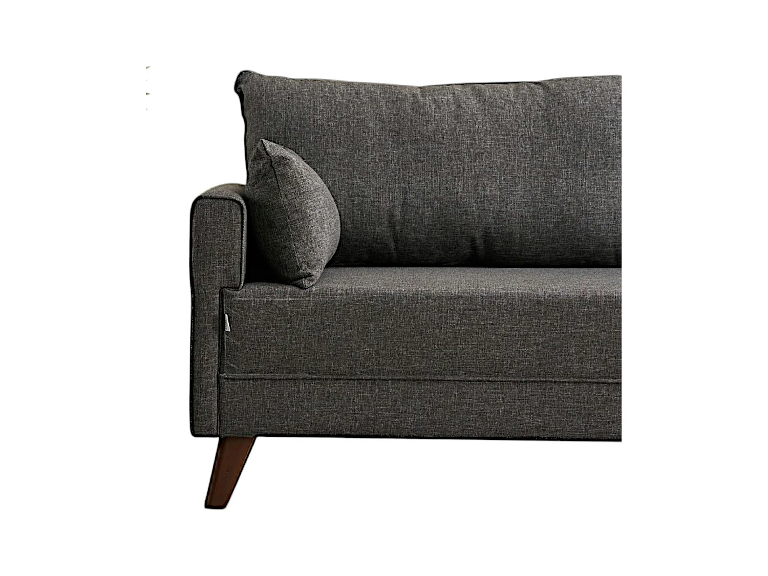 Canapé 2 places gris anthracite - dos droit SPLIT