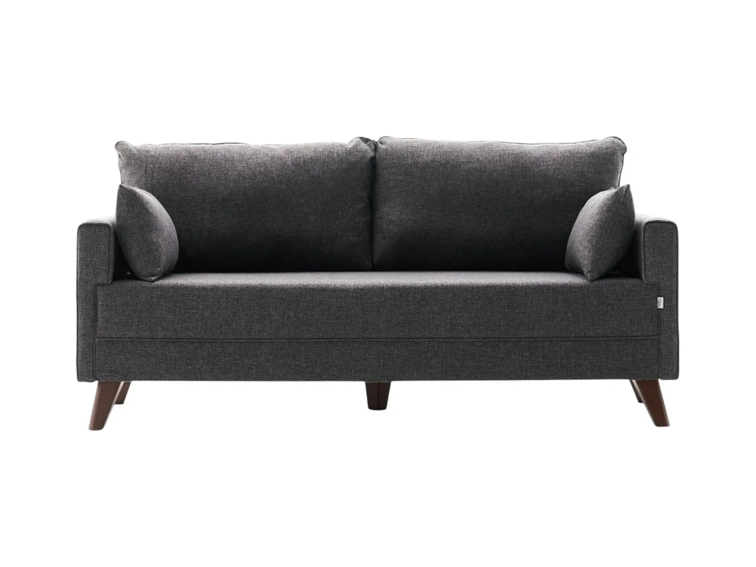 Canapé 2 places gris anthracite - dos droit SPLIT