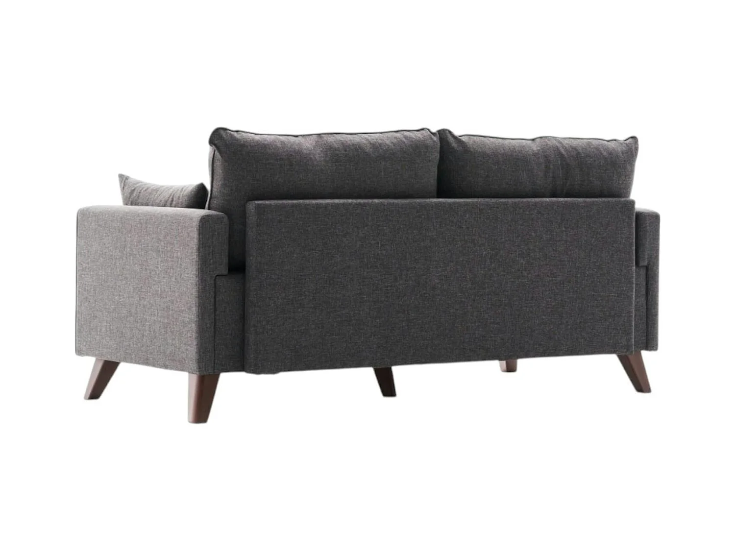 Canapé 2 places gris anthracite - dos droit SPLIT