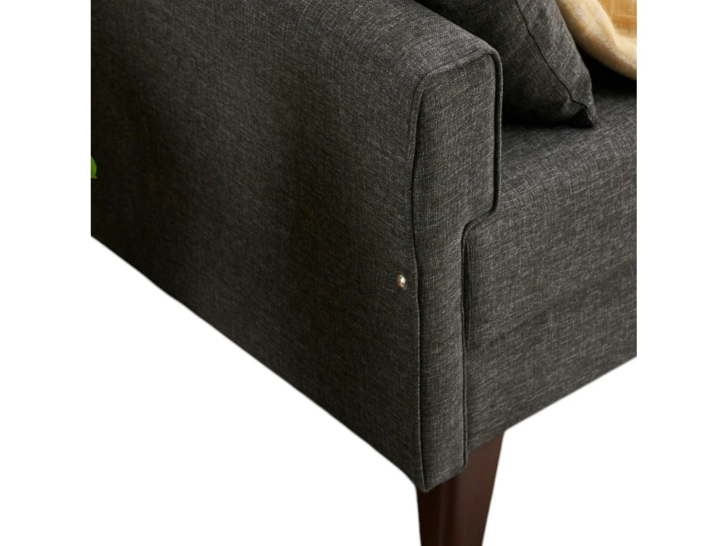 Canapé 2 places gris anthracite - dos droit SPLIT