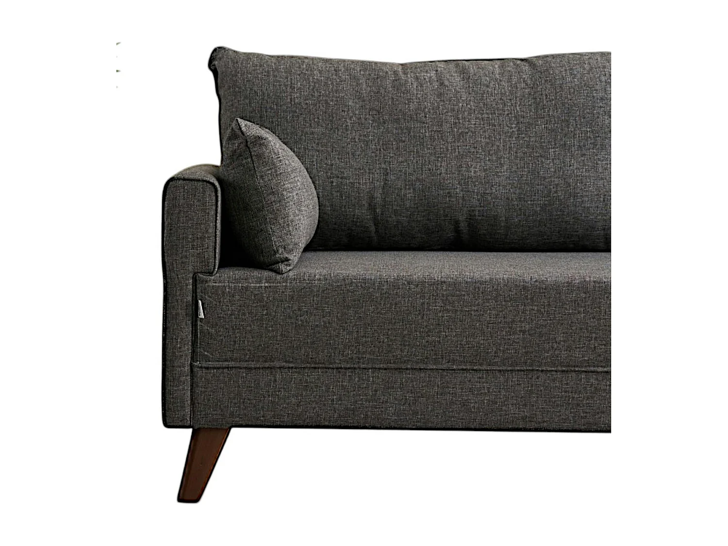 Canapé 2 places gris anthracite - dos droit SPLIT