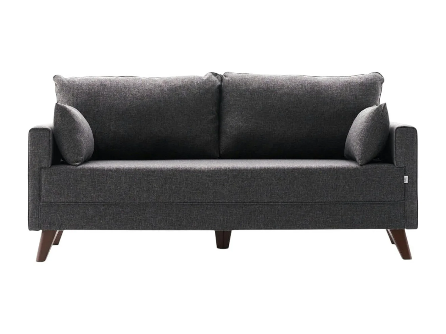 Canapé 2 places gris anthracite - dos droit SPLIT