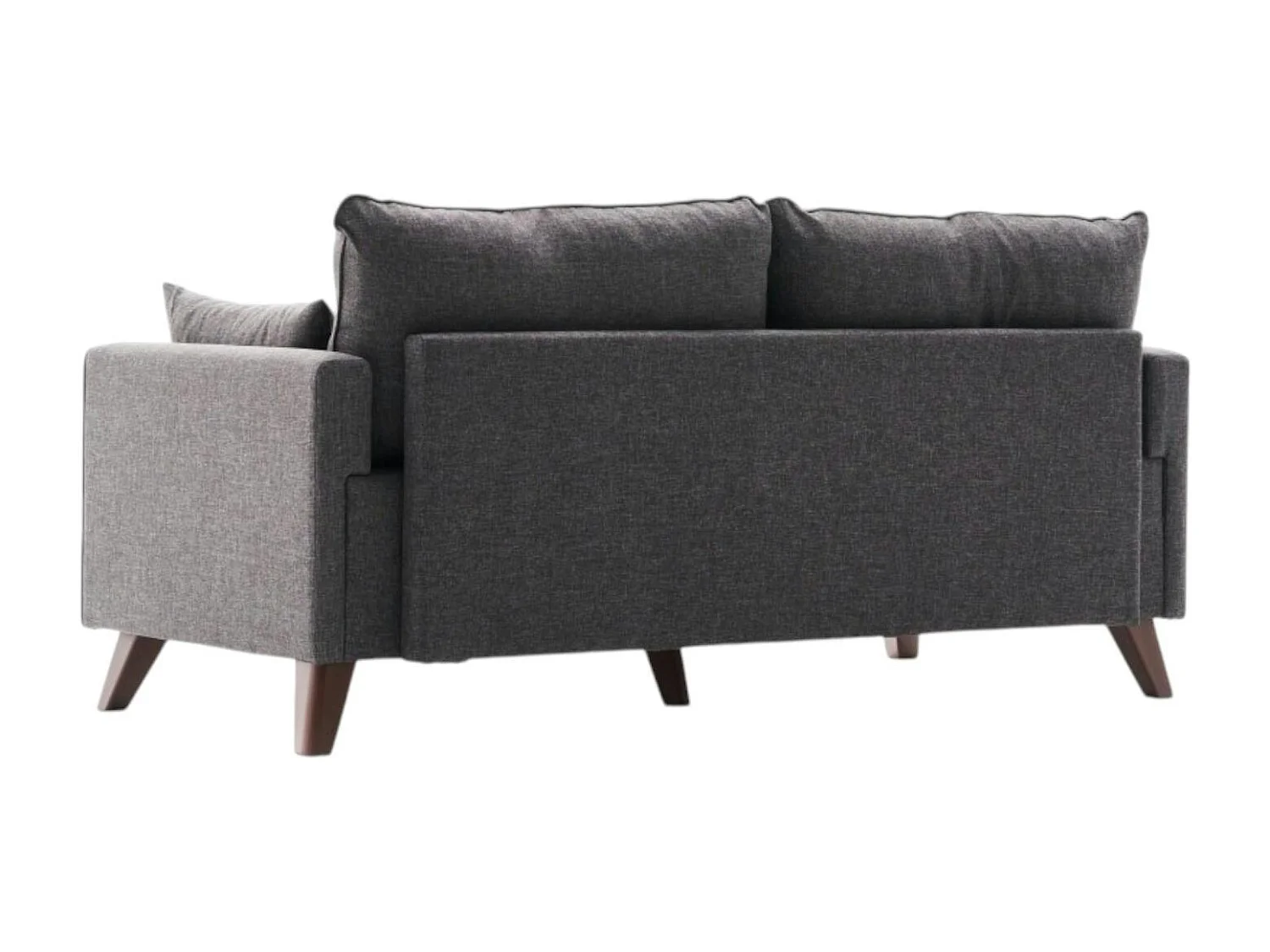 Canapé 2 places gris anthracite - dos droit SPLIT