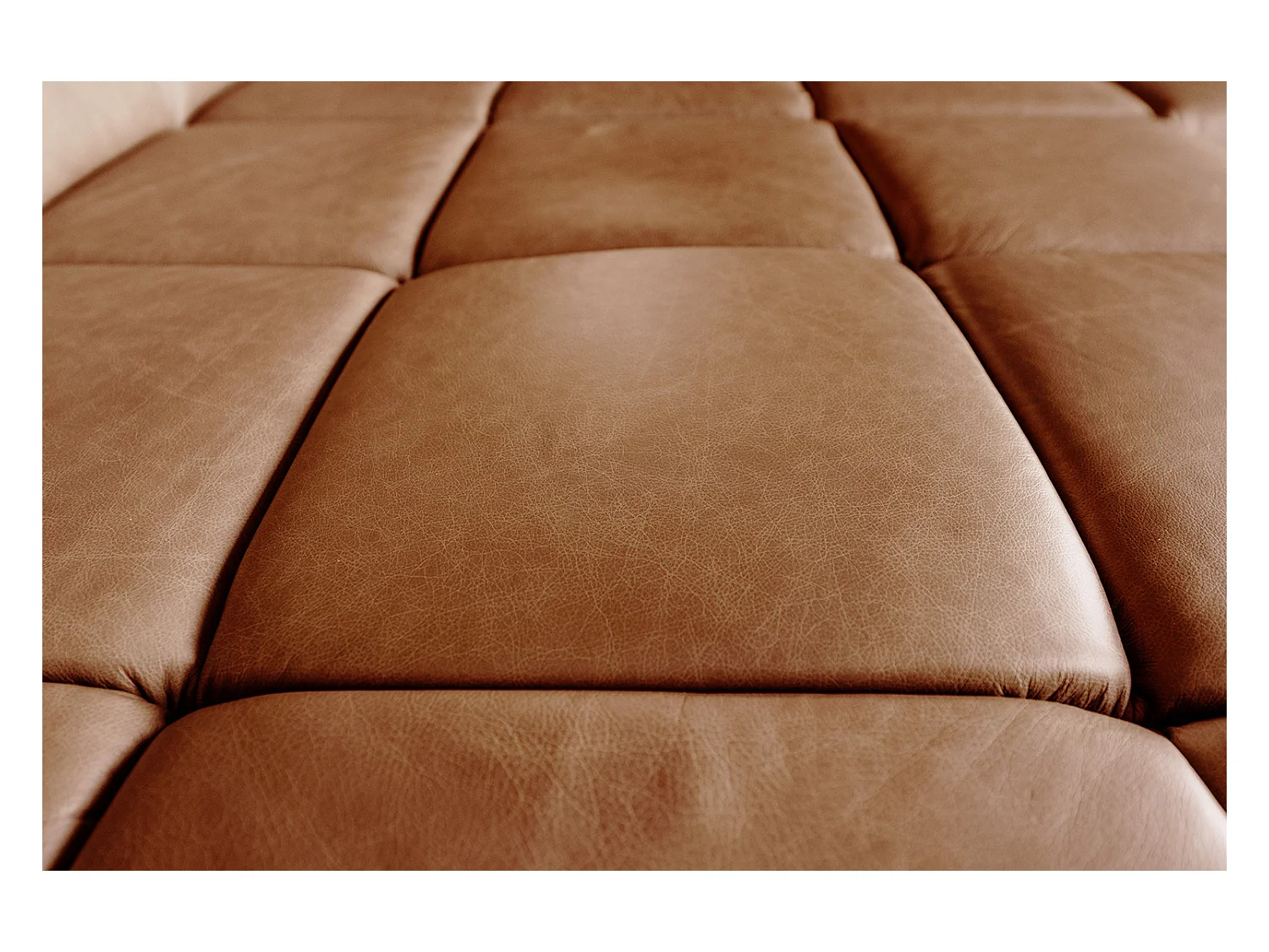 Ecksofa - Braun Leder - NELSON