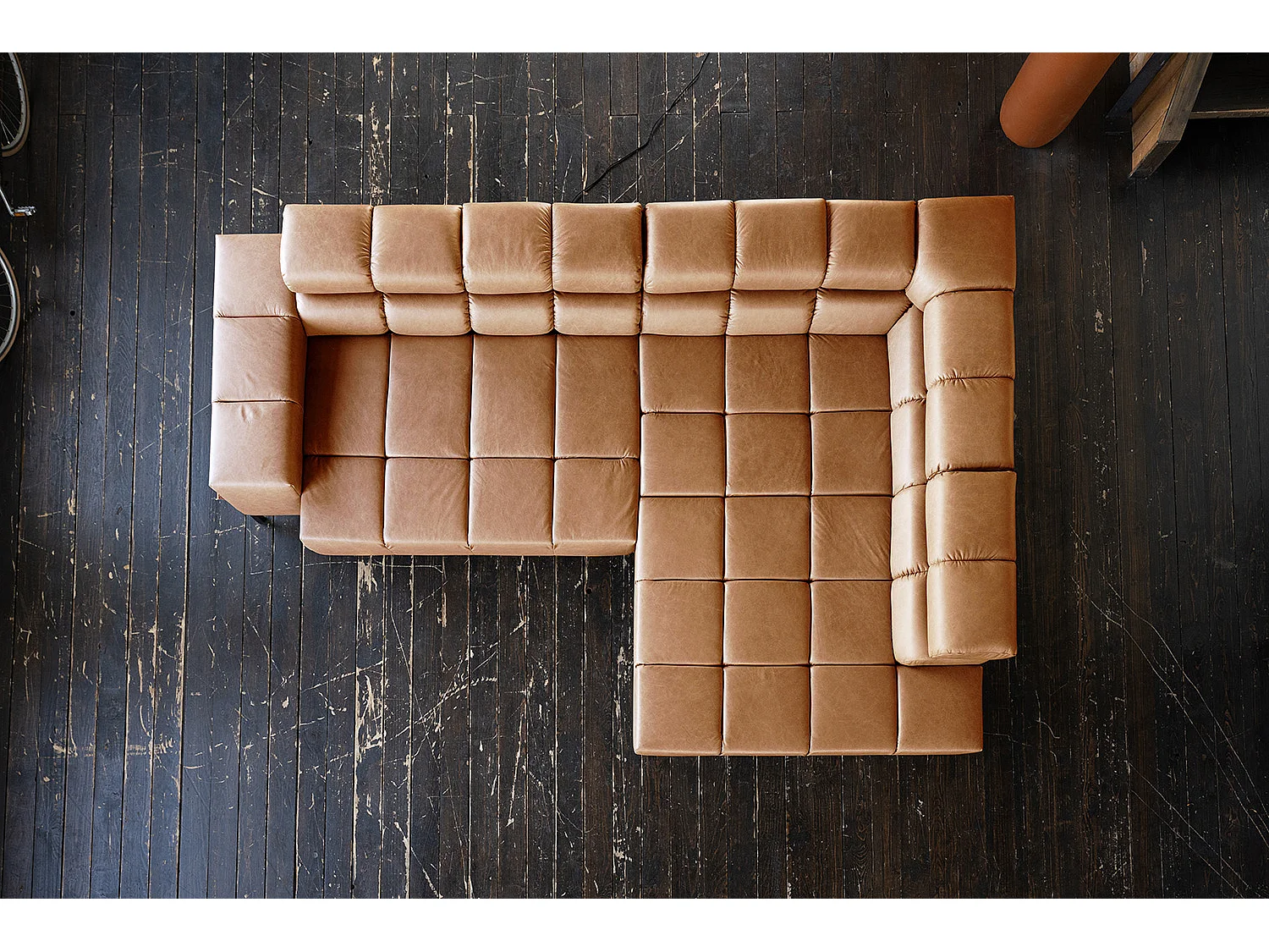 Hoekbank - Bruin Leer - NELSON