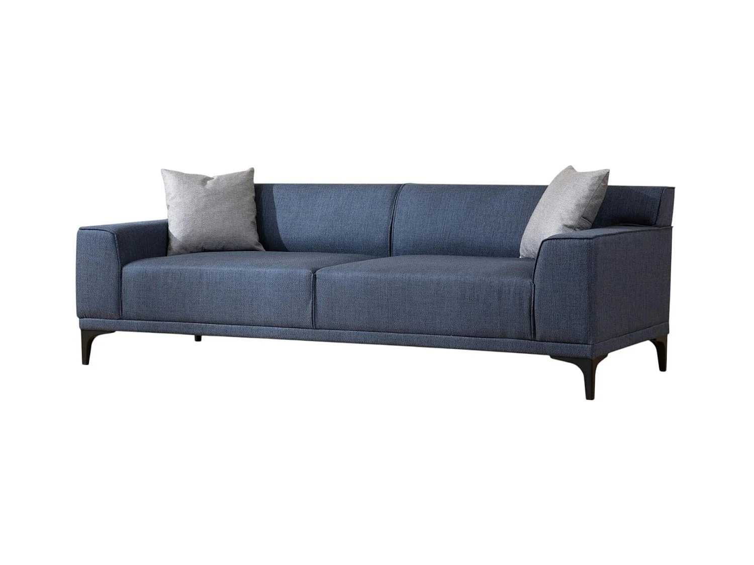 Canapé 3 places bleu - accoudoirs larges ORSAY