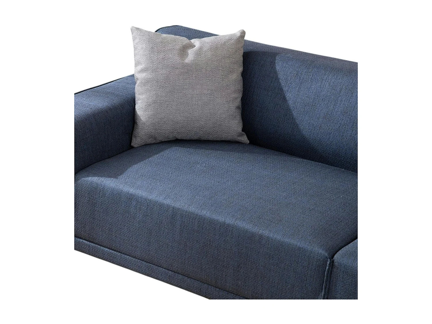 Canapé 3 places bleu - accoudoirs larges ORSAY