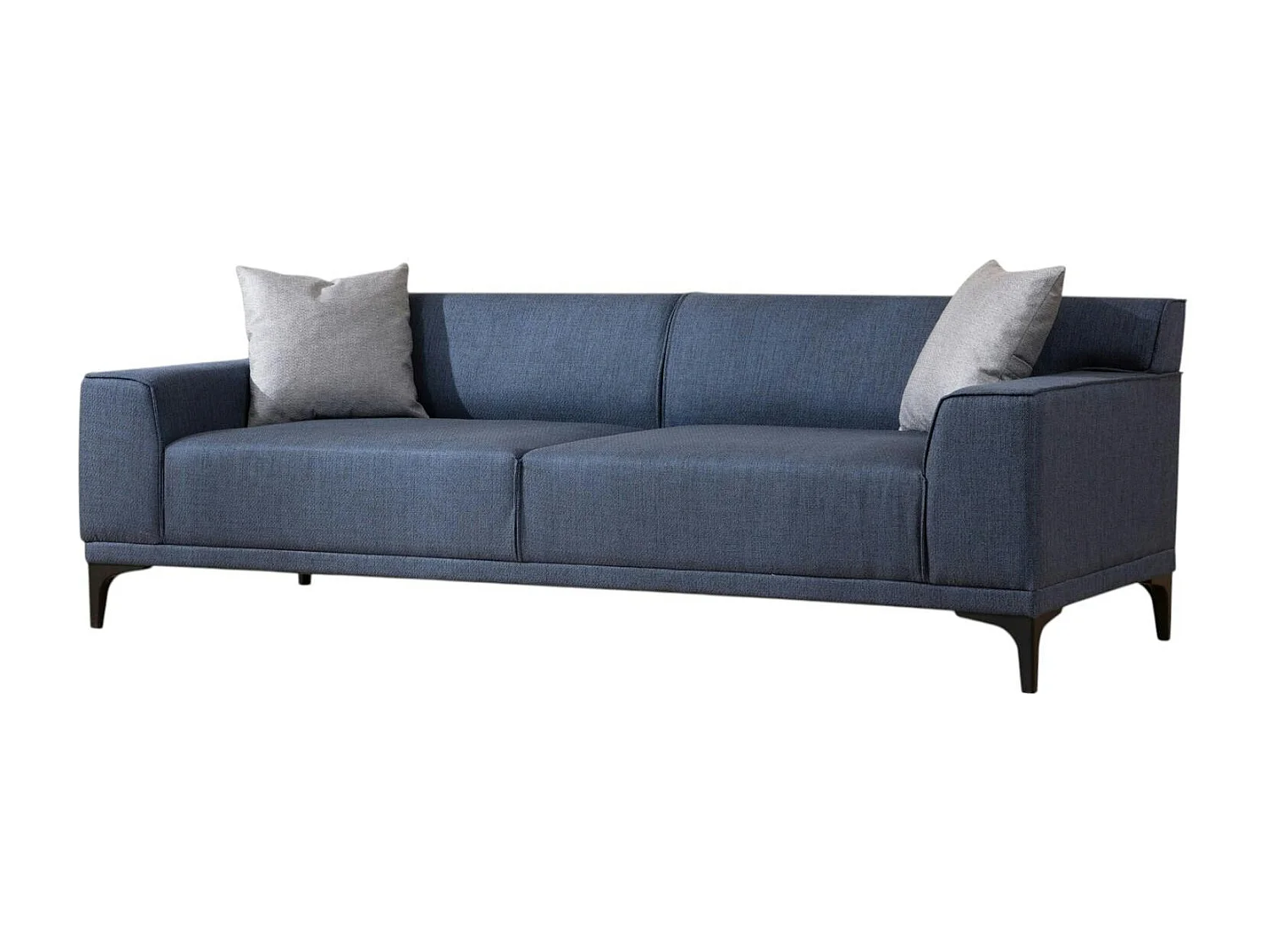 Canapé 3 places bleu - accoudoirs larges ORSAY