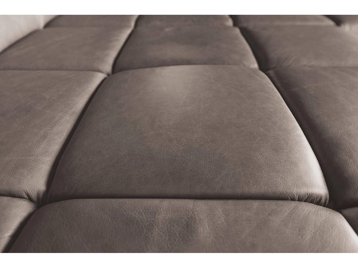 Ecksofa - Dunkelbraun Leder - NELSON