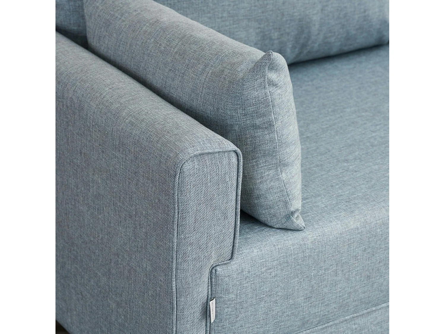 Canapé 2 places bleu gris - dos droit SPLIT