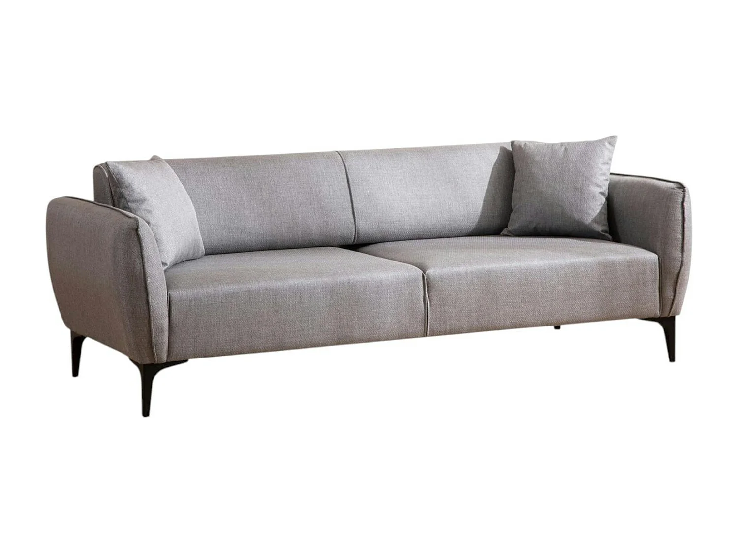 Canapé 3 places gris clair - couture déco VILNIUS