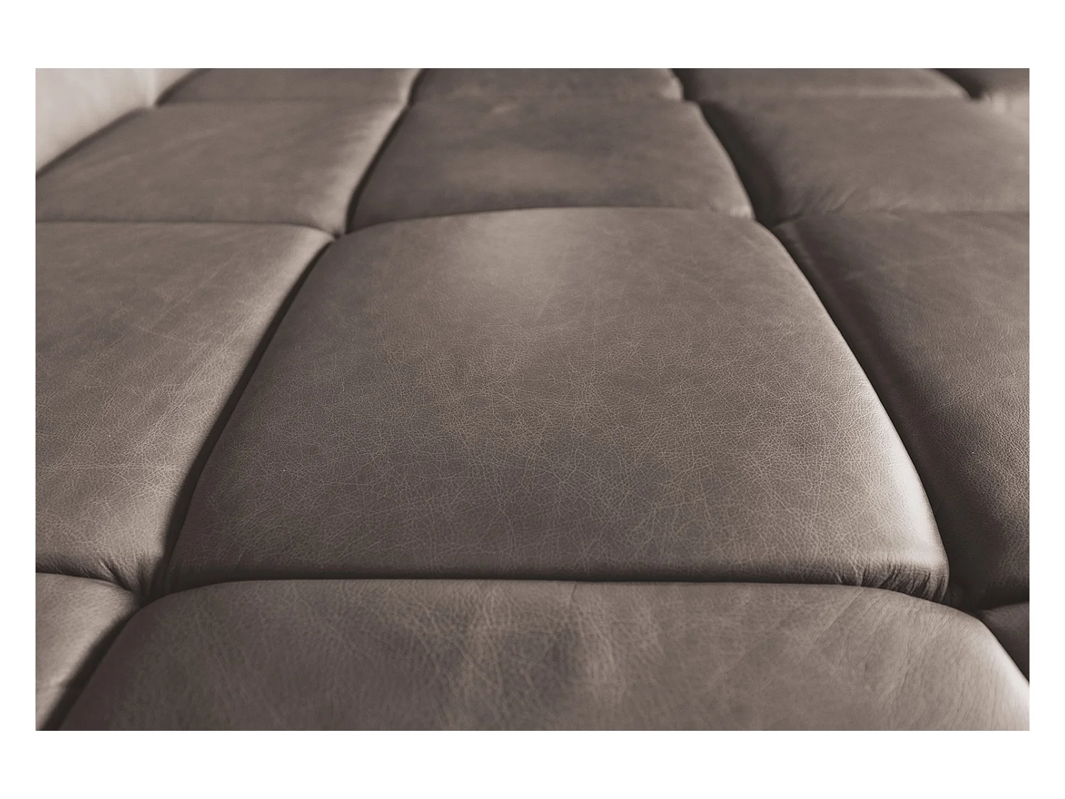 Ecksofa - Dunkelbraun Leder - NELSON