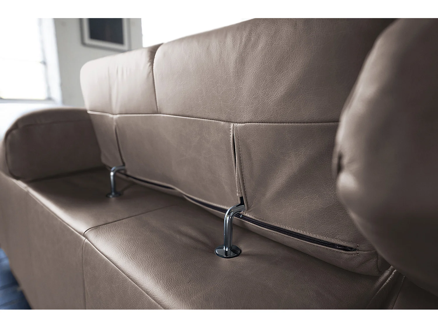 Ecksofa - Dunkelbraun Leder - NELSON